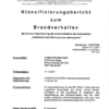 COMPACFOAM – Rapport Classement au Feu 2011