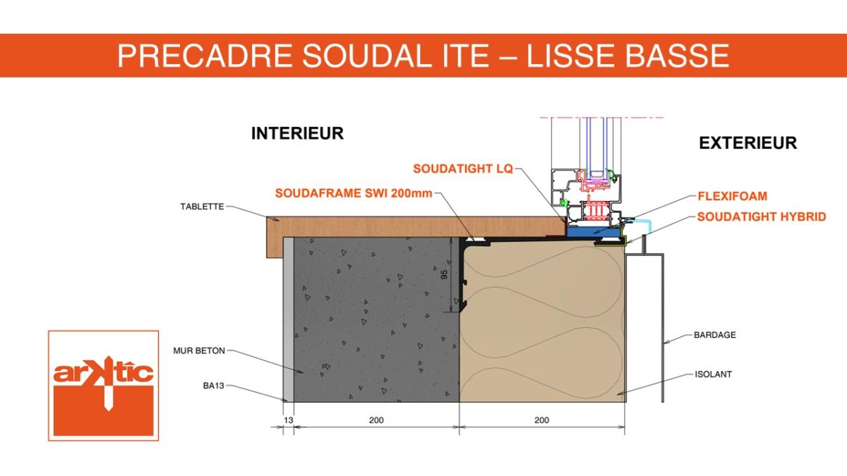 Précadre Soudal ITE - Lisse Basse