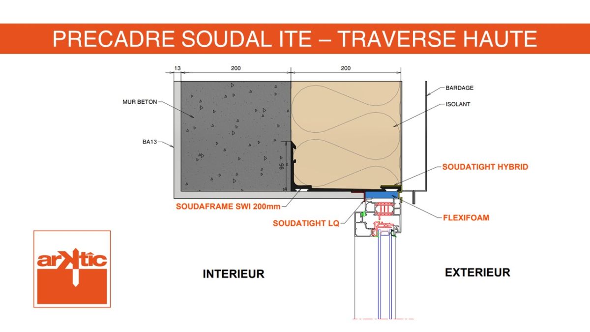 Précadre Soudal ITE - Traverse Haute